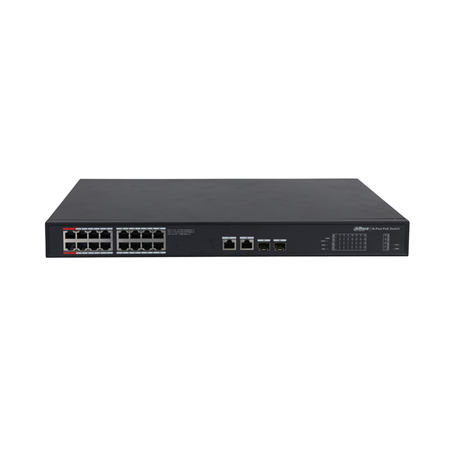 Unmanaged 16-Port-Gigabit PoE-Switch