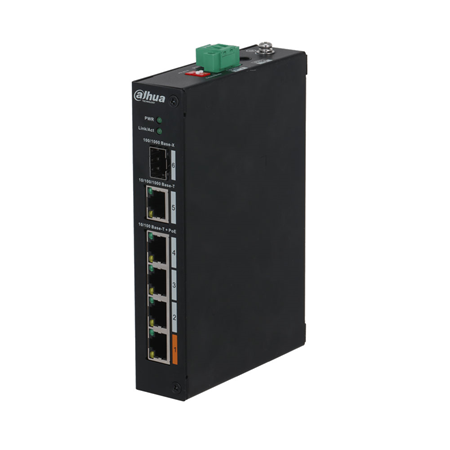 Unmanaged Switch 4 PoE + 2 Gigabit Combo