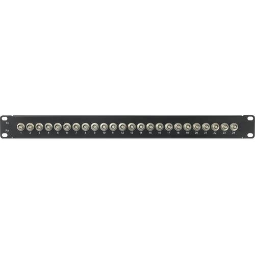 24 Port BNC-Patchpanel 483mm (19") 1 HE